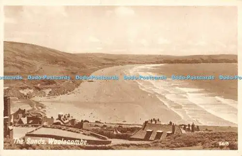 R480045 Woolacombe The Sands Photo Precision English Series