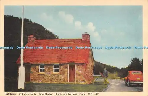 R480058 Torhaus am Eingang zum Cape Breton Highlands National Park Photogelati