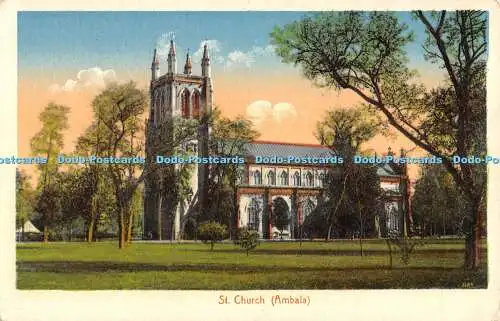 R480103 Ambala St Kirche H A Mirza Postkarte