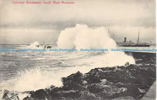 R480112 Colombo Breakwater South West Monsoon Plate No 4