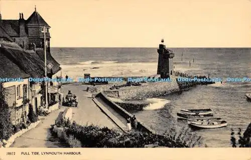 R480119 Full Tide Lynmouth Harbour Postkarte