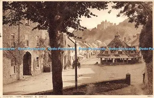 R480133 Dunster Yarn Market and Castle Photochrom