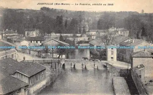 R480153 Joinville The Marne Le Poncelot Reedifie en 1646 Magasins Reunis