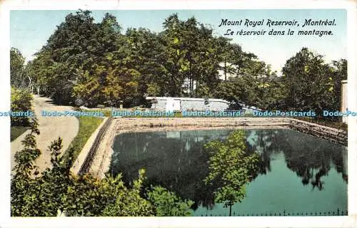 R480171 Montreal Mount Royal Reservoir Postkarte 1924