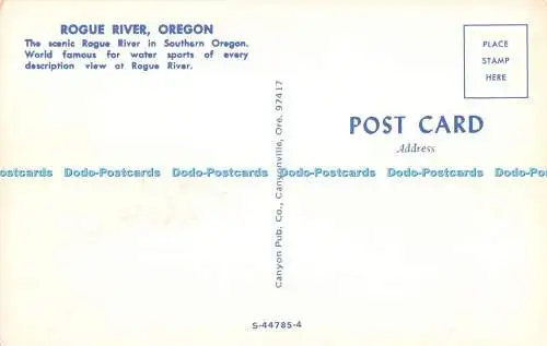 R480188 Oregon Rogue River Canyon Pub Postkarte