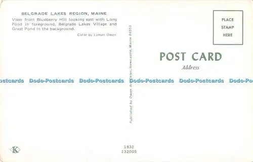 R480191 Maine Belgrade Lakes Region Owen Kunstfarbe Lyman Owen