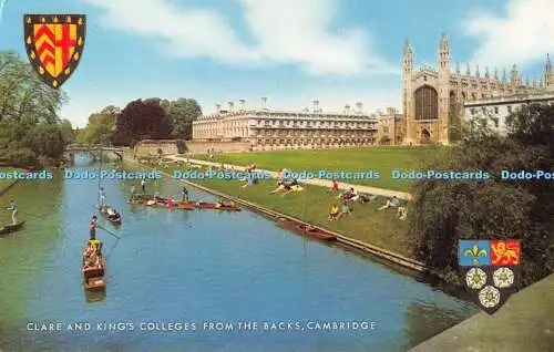 R480192 Cambridge Clare and King College From the Backs J Salmon