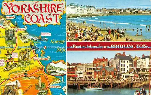 R480193 Beste Wünsche von Bridlington South Beach und Spa Harbour Farbe Bamforth