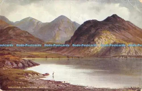 R480255 Solitude Crummock Water Valentine Art Farbe Edward H Thompson