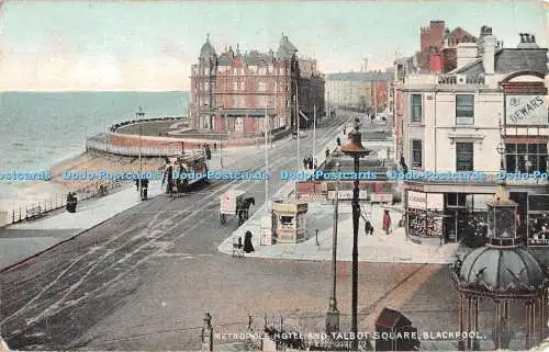 R480266 Blackpool Metropole Hotel and Talbot Square E R G Victoria Series 1907