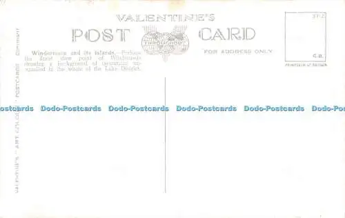 R480297 Windermere and Its Islands Valentine Art Farbe