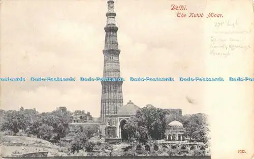 R480307 Delhi The Kutub Minar Postkarte