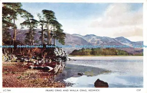 R480355 Keswick Friars Crag and Walla Crag Chadwick Studio 1955