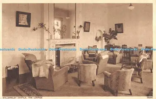 R480359 Willersley Castle The Lounge Photochrom