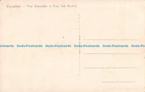 R480368 Constantine Vue d ensemble et Pont Sidi Rached Combier Macon