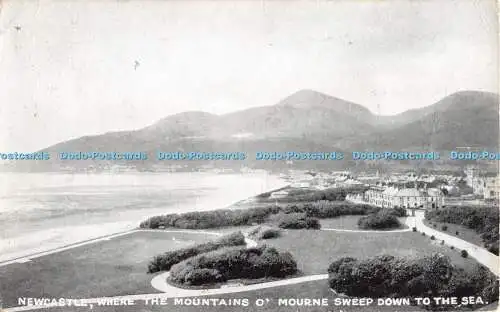 R480381 Newcastle Where the Mountains O Mourne Sweep Down to the Sea W A Green W