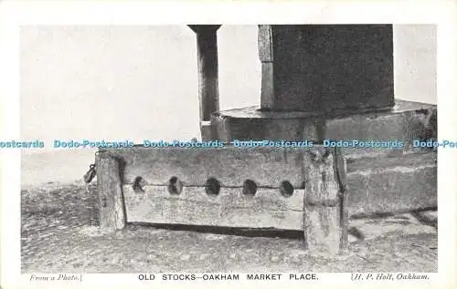 R480398 Old Stocks Oakham Market Place H P Holt