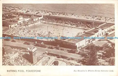 R480405 Folkestone Bathing Pool Hamlin Photo News Service A W L The Portnall Pre