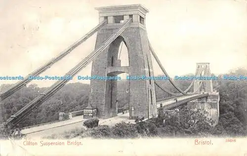 R480411 Bristol Clifton Hängebrücke Postkarte 1906