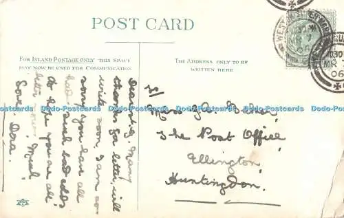 R480411 Bristol Clifton Hängebrücke Postkarte 1906