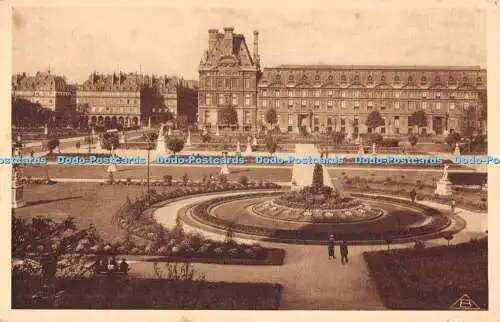 R480425 Vues de Paris Louvre Jardins Braun No 46