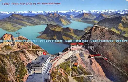 R480426 Pilatus Kulm Mit Vierwaldstattersee Fotoglob Wehrli und Vouga