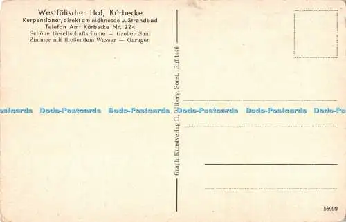 R480428 Korbecke am Mohnesee Westfalischer Hof H Dulberg