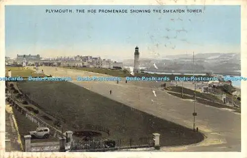 R480440 Plymouth The Hoe Promenade zeigt die Smeaton Tower Rendle Serie