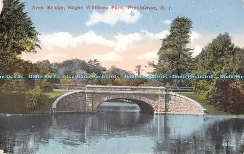 R480444 Providence R I Bogenbrücke Roger Williams Park Chas H Seddon