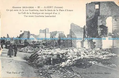 R480456 Guerre Albert Somerset The Street Gambetta Bombard G Lelong