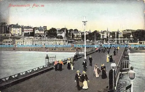 R480473 Bournemouth Pier M J R Postkarte 1906