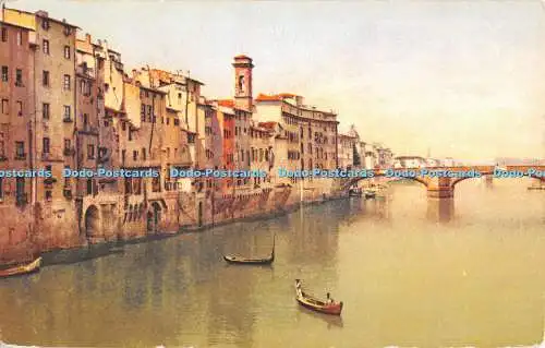 R480491 Firenze L Arno Col Ponte di S Trinita Brunner