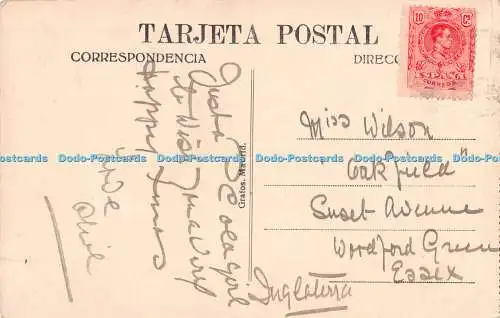 R480497 Madrid Puerta de Alcala Grafos Postkarte