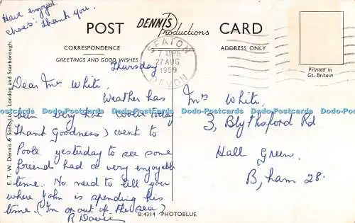 R480535 A Peep at Lovely Beer Whitecliff Devon Dennis B4314 1959