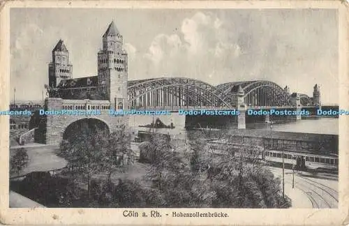 R480568 Colna Rh Hohenzollernbrücke J G Schmitzsche Bueh