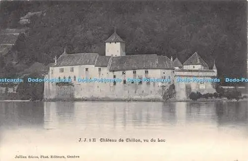 R480582 J J 3E Chateau de Chillon vu du Lac Jullien freres