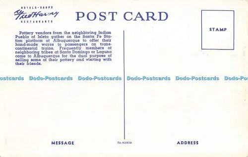 R482033 New Mexico Pueblo Keramik Verkäufer Albuquerque Fred Harvey
