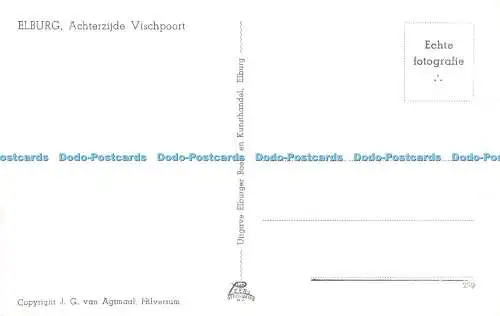 R482089 Elburg Achterzijde Vischpoort J G Van Agtmal Elburger Boek en Kunsthande