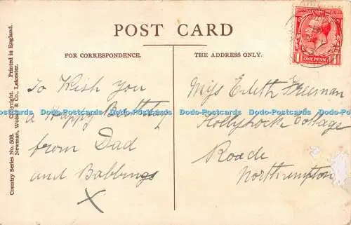 R482094 Sincere Birthday Wishes Forest Newman Wolsey Country Series No 508 1933