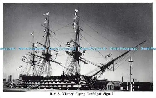 R480690 H M S Victory Flying Trafalgar Signal Portsmouth Hamilton Fisher Pimlico