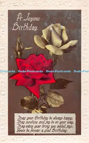 R482130 A Joyous Birthday Rose RP 1934