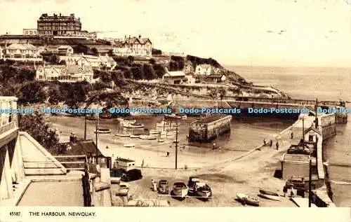 R480704 45587 The Harbour Newquay 1957