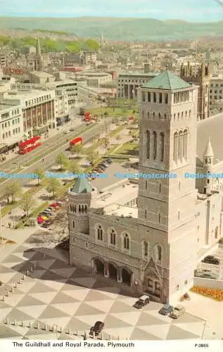 R482186 Plymouth The Guildhall and Royal Parade E T W Dennis