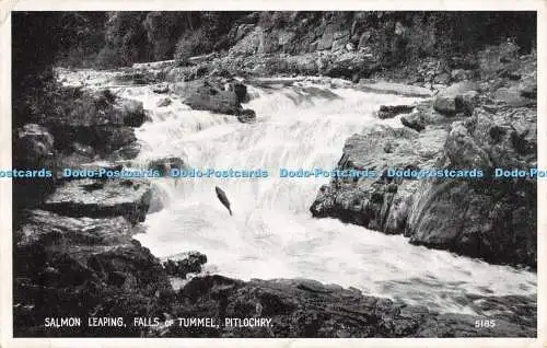 R480754 Salmon Leaping Falls of Tummel Pitlochry 5185 Best Of All Series J B Whi