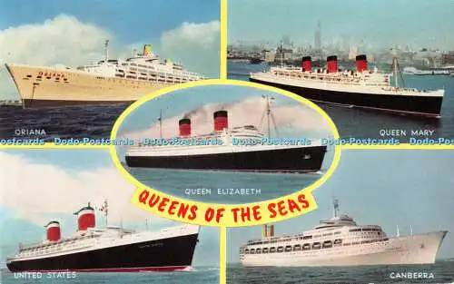 R482233 Queens of the Seas Oriana Queen Mary J Salmon Multi View