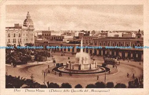 R480904 Bari Piazza Roma Palazzo della Gazzetta del Mezzogiorno Giuseppe Lo Buon