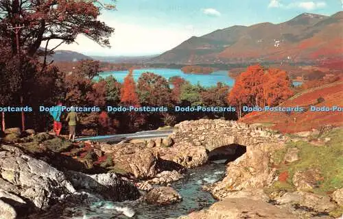 R482399 Derwentwater Ashness Bridge und Skiddaw Photo Precision Colourmaster Int