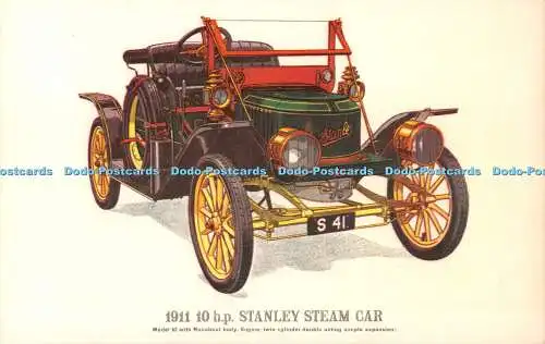 R481197 1911 10 PS Stanley Dampfwagen Modell 62 mit Runabout Karosserie Motor Twin Cyl