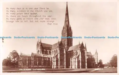 R481210 Salisbury Cathedral G 4407 Valentines RP