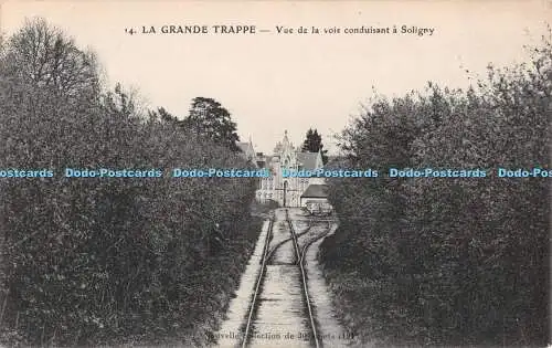 R481269 14 La Grande Trappe Vue de la voie conduisant a Soligny